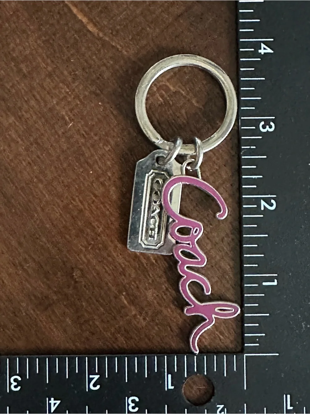 Coach Script Keychain Fob - Picture 5 of 5